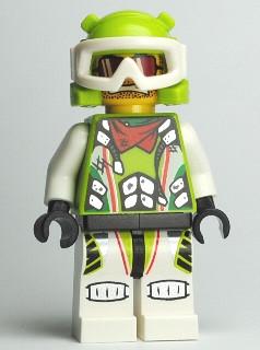 LEGO Minifigure-Team X-treme Daredevil 3 (MAX-treme) - Wrap Helmet-World Racers-WR020-Creative Brick Builders